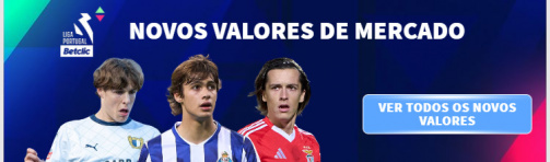 Os novos valores de mercado da Liga Portugal Betclic