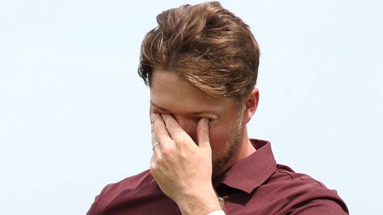 England's Richard Mansell after winning the DP World Tour's Singapore Classic (Getty Images)