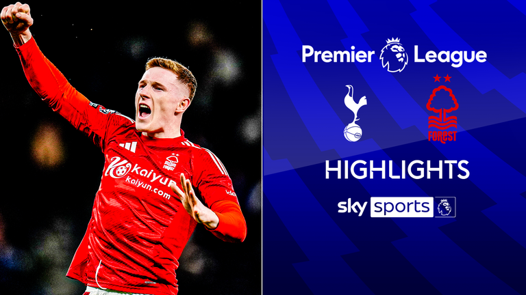 Premier League highlights from the match between Spurs and Nottingham Forest.