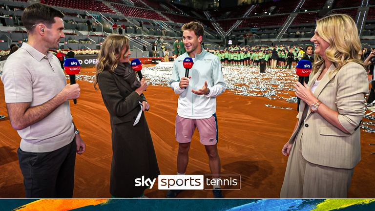 Casper Ruud after the Madrid Open final