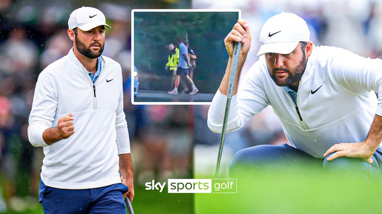 A look at the ups and downs of world number one Scottie Scheffler's second round in the PGA Championship at Valhalla.