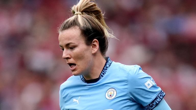 Manchester City's Lauren Hemp during the Barclays Women's Super League match at the Emirates Stadium, London. Picture date: Sunday September 22, 2024.