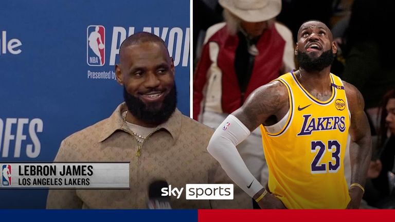 LA Lakers superstar LeBron James answers questions surrounding his future and if there's any plans on retirement