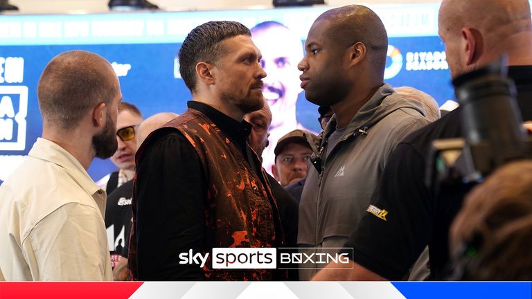 Usyk and Dubois have steely stare-down at press conference