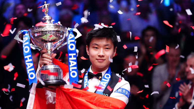 Zhao beat Mark Williams to secure the World title and become the tournament's first winner from China