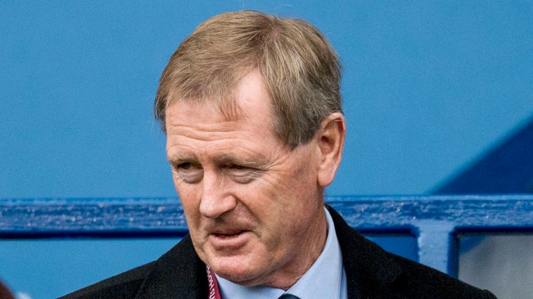 28/10/17 LADBROKES PREMIERSHIP.HEARTS v RANGERS.BT MURRAYFIELD STADIUM - EDINBURGH.Rangers owner Dave King