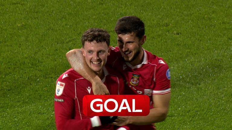 Nathan Broadhead's spectacular strike saw Wrexham take an early lead against Bristol City in their Championship clash.